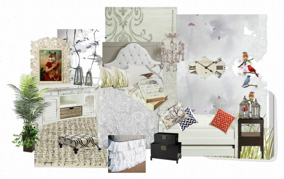 Концептуальный коллаж интерьера