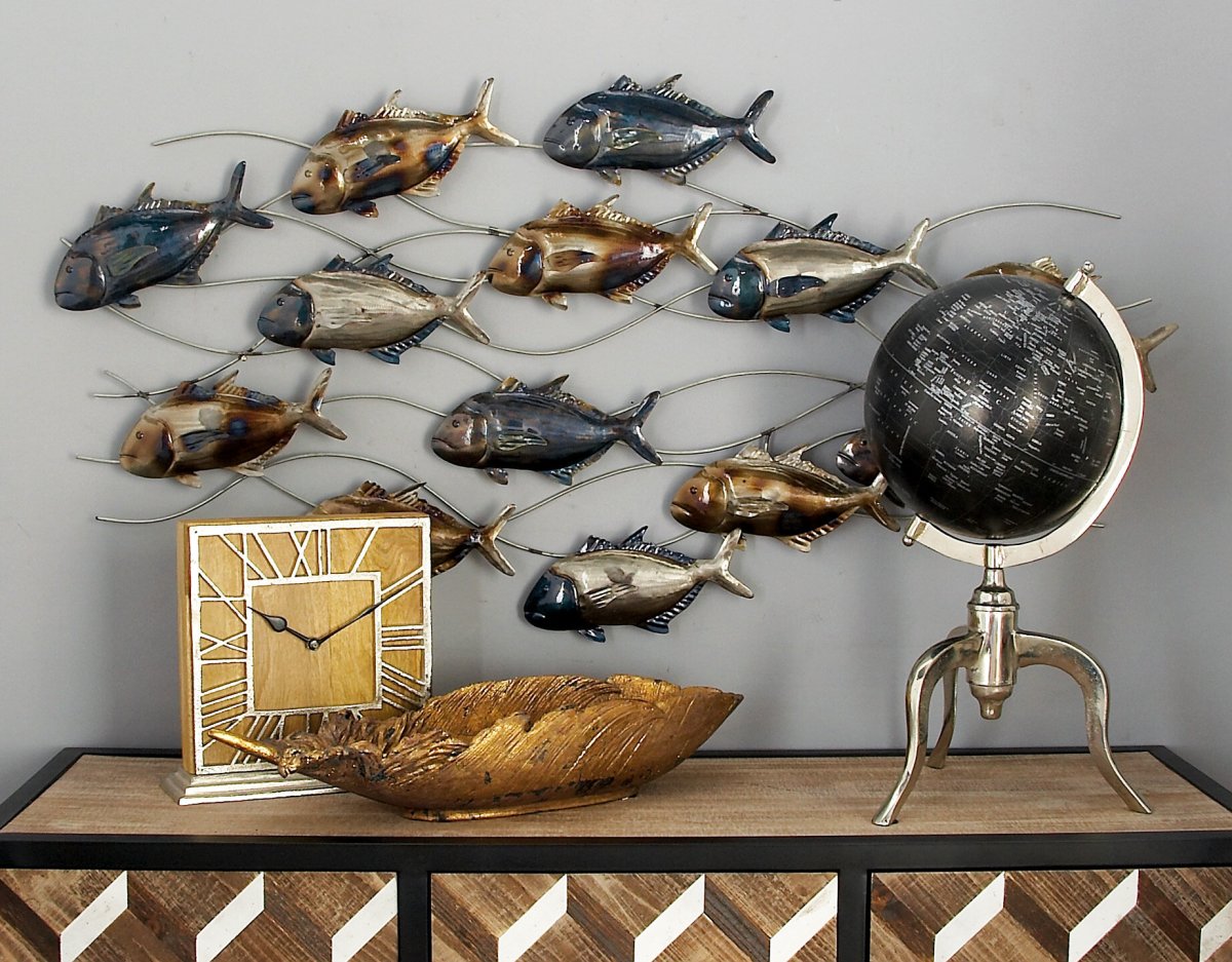 Панно рыба металл