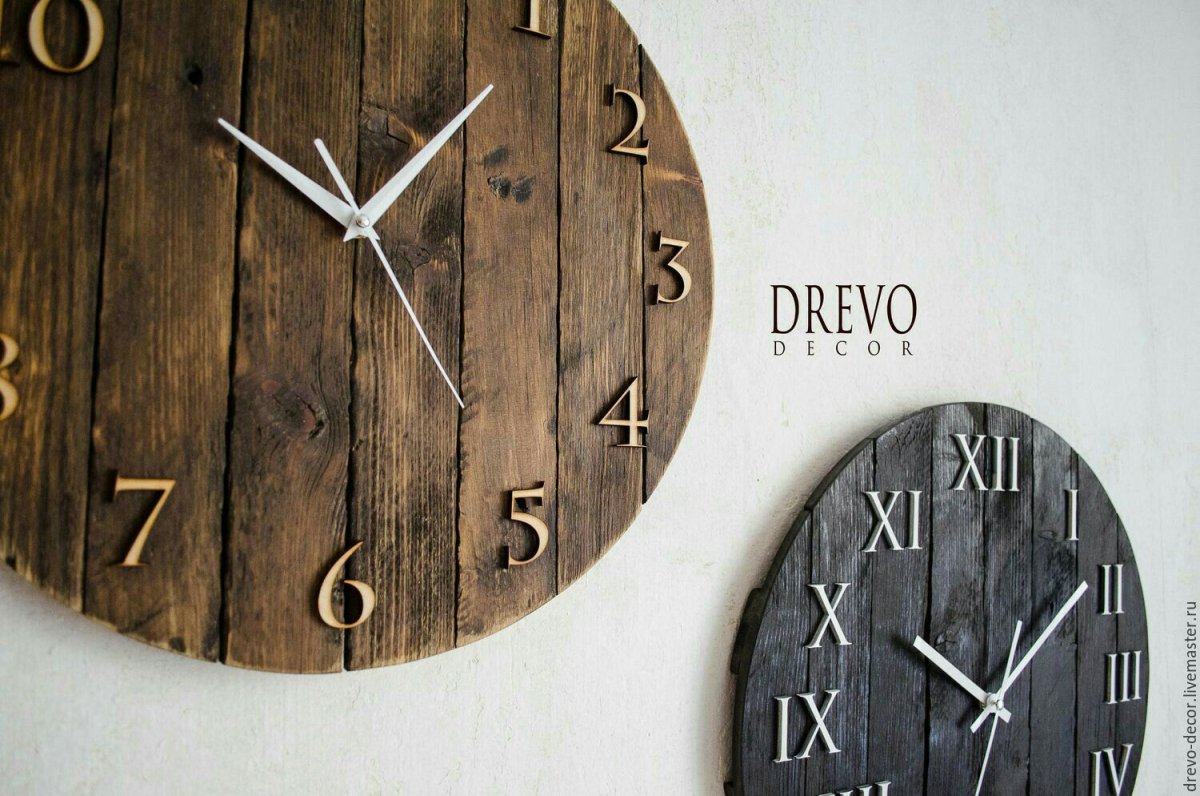 Часы декор на стену