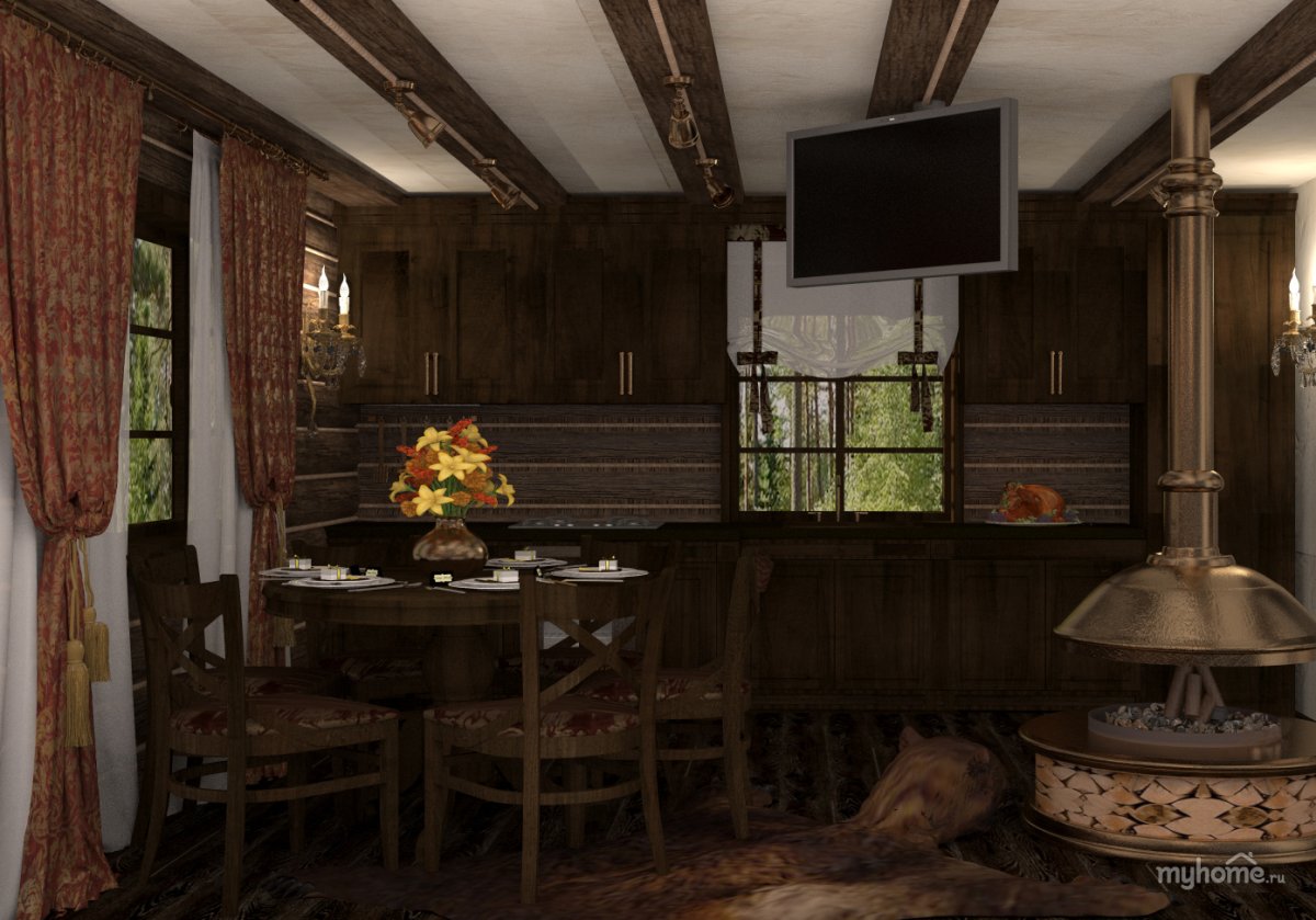 Спальня рустик Шале