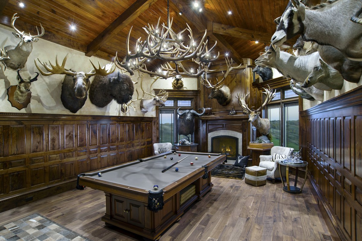Кабинет в стиле охотника