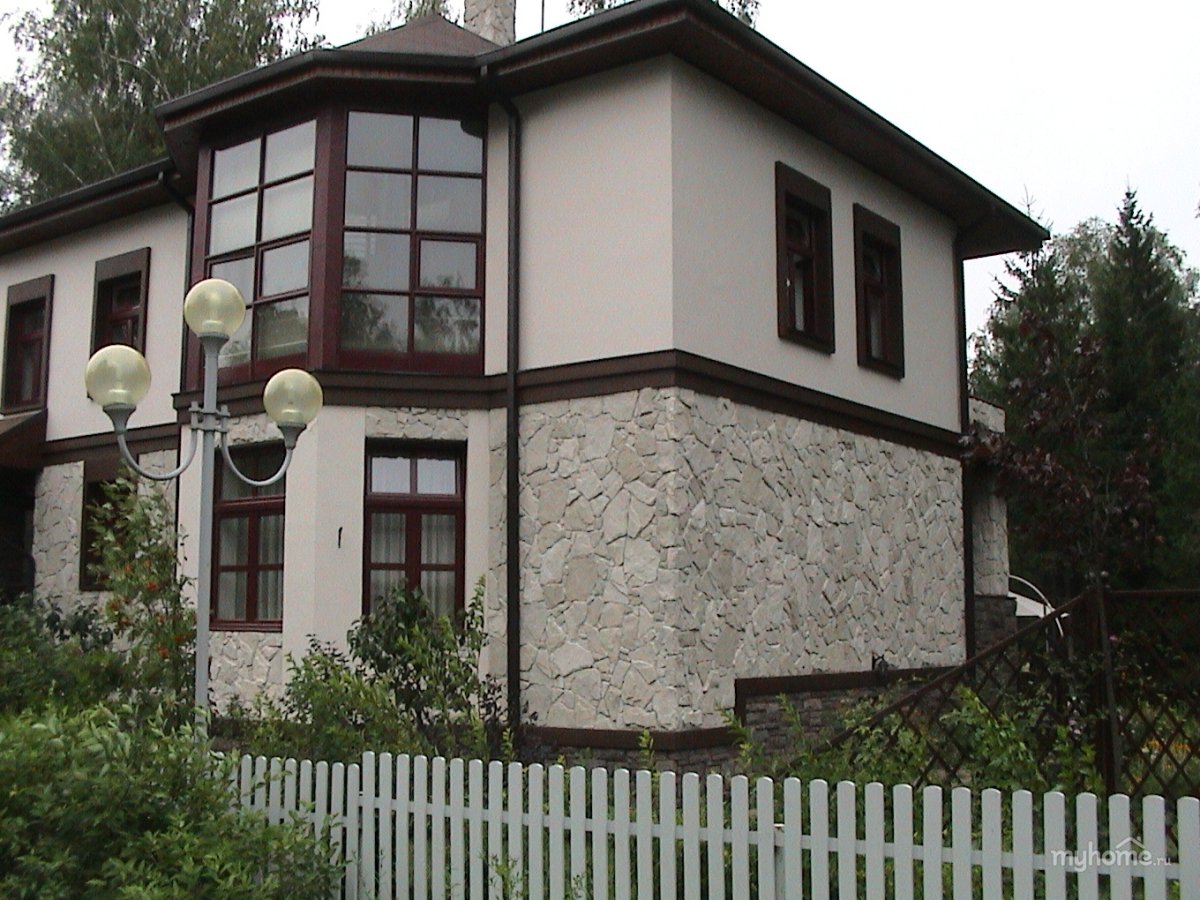 Отделка фасада штукатуркой