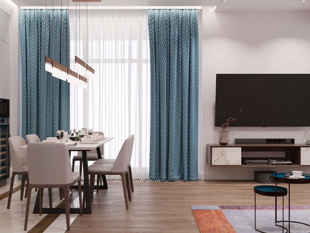 Шторы Сканди Леруа Мерлен в интерьере