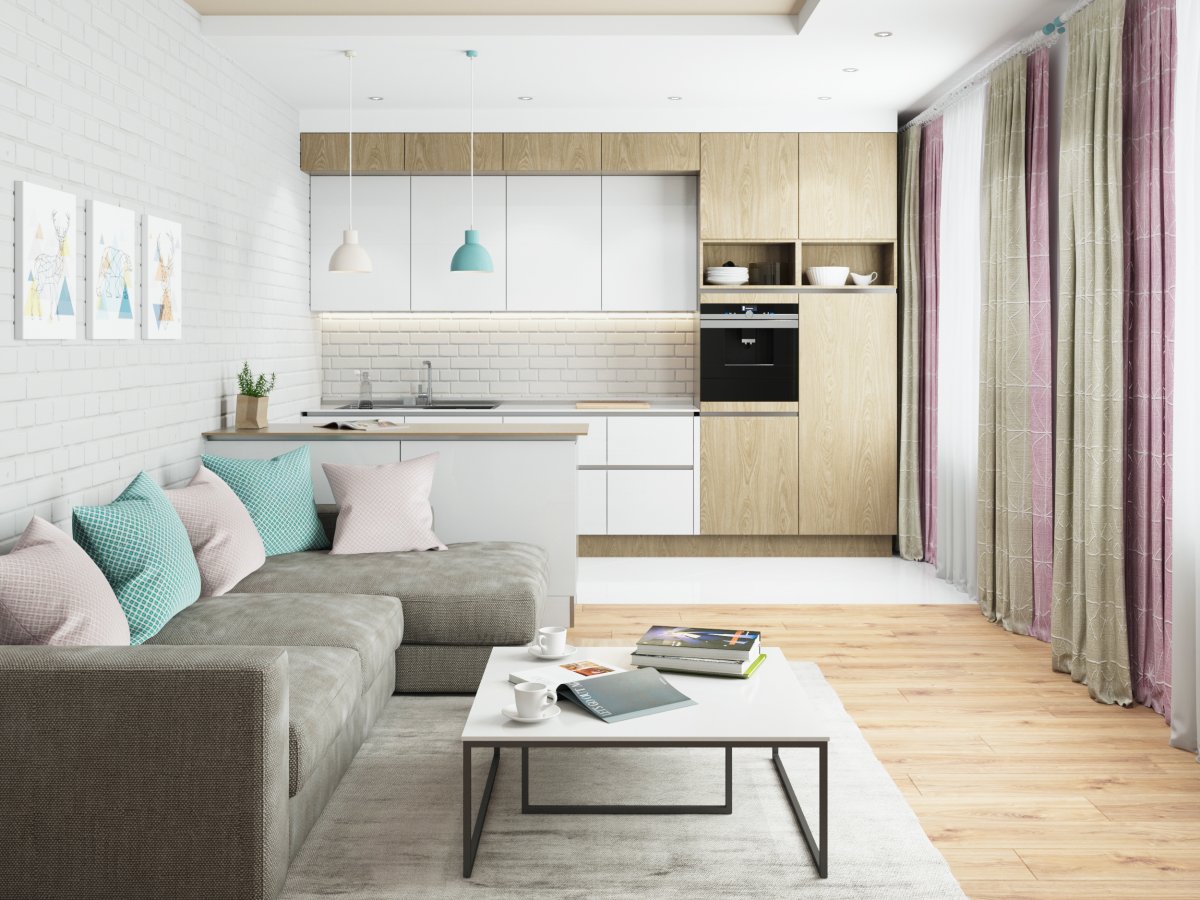 Кухня гостиная Леруа Мерлен