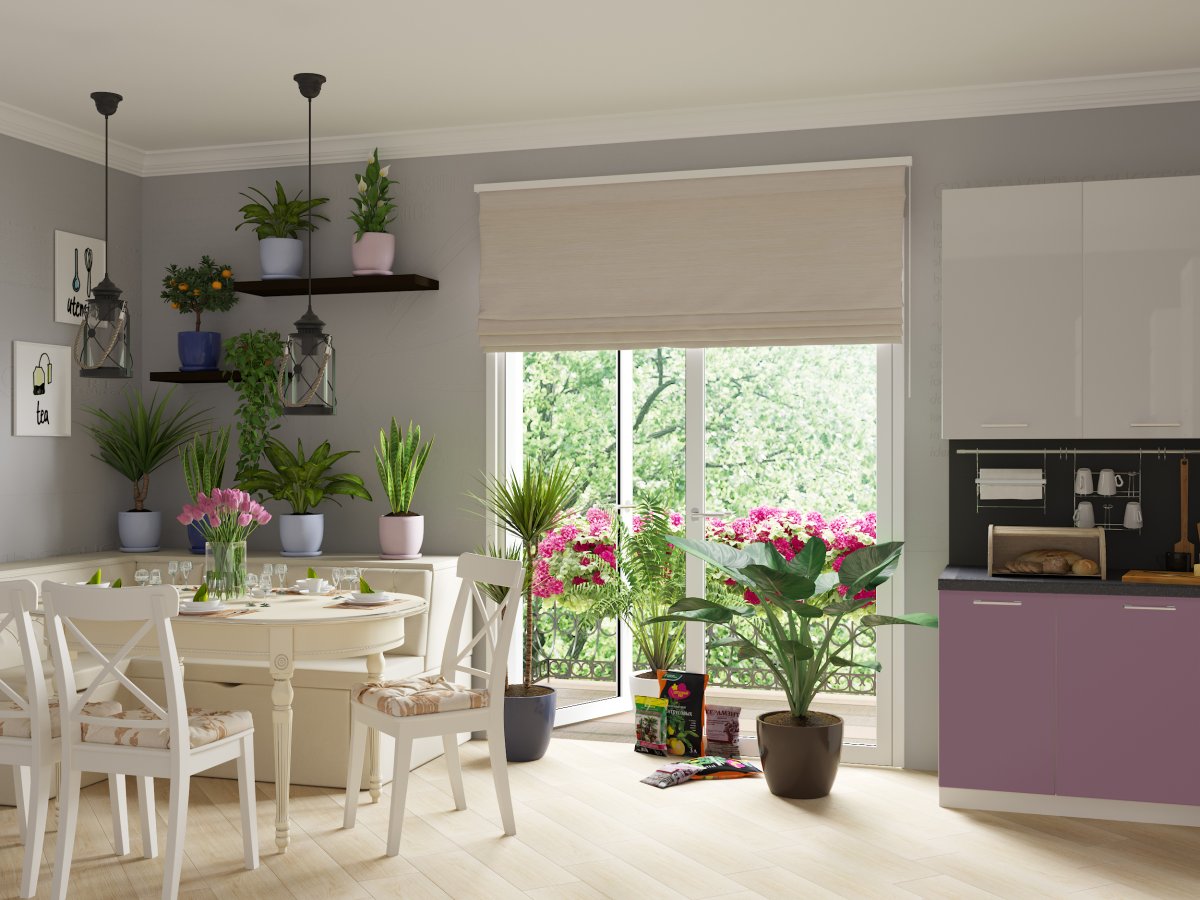 Кухня-гостиная Леруа