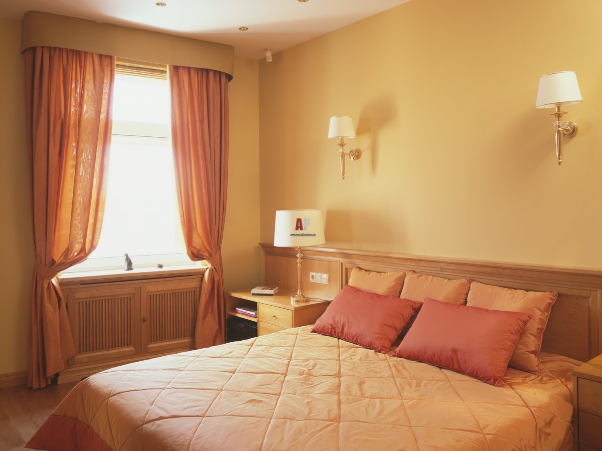 Окрашенные стены в гостиной