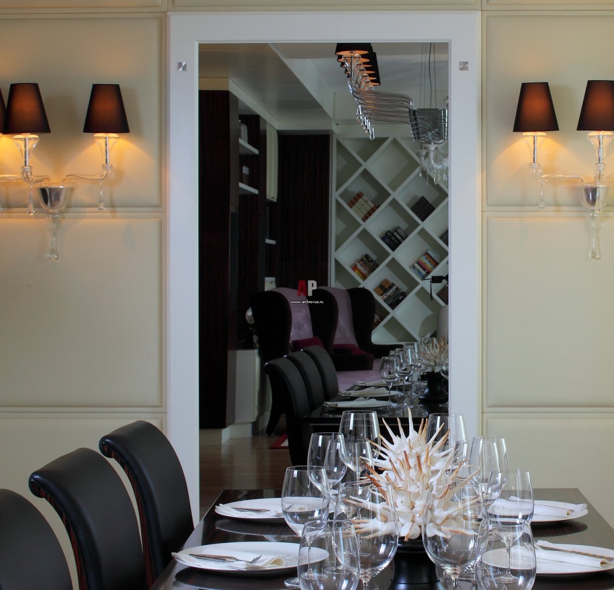 Зеркальное панно с рисунком на стену