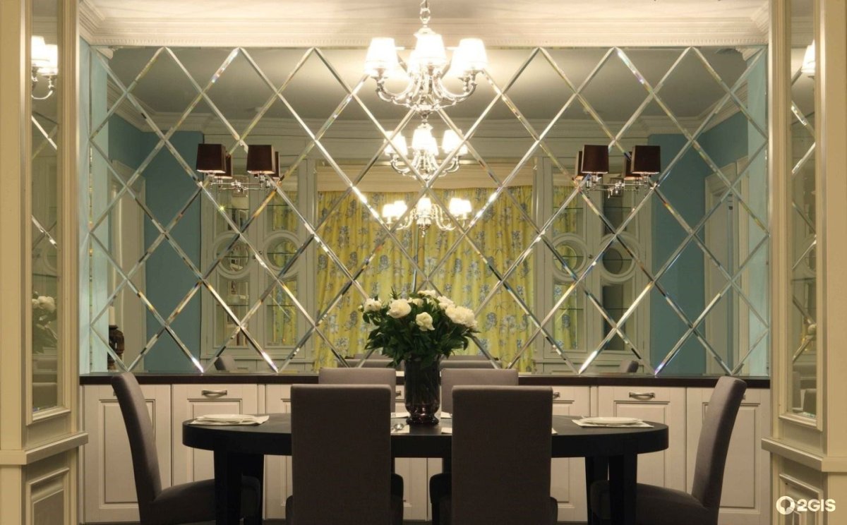 Зеркальное панно на стену