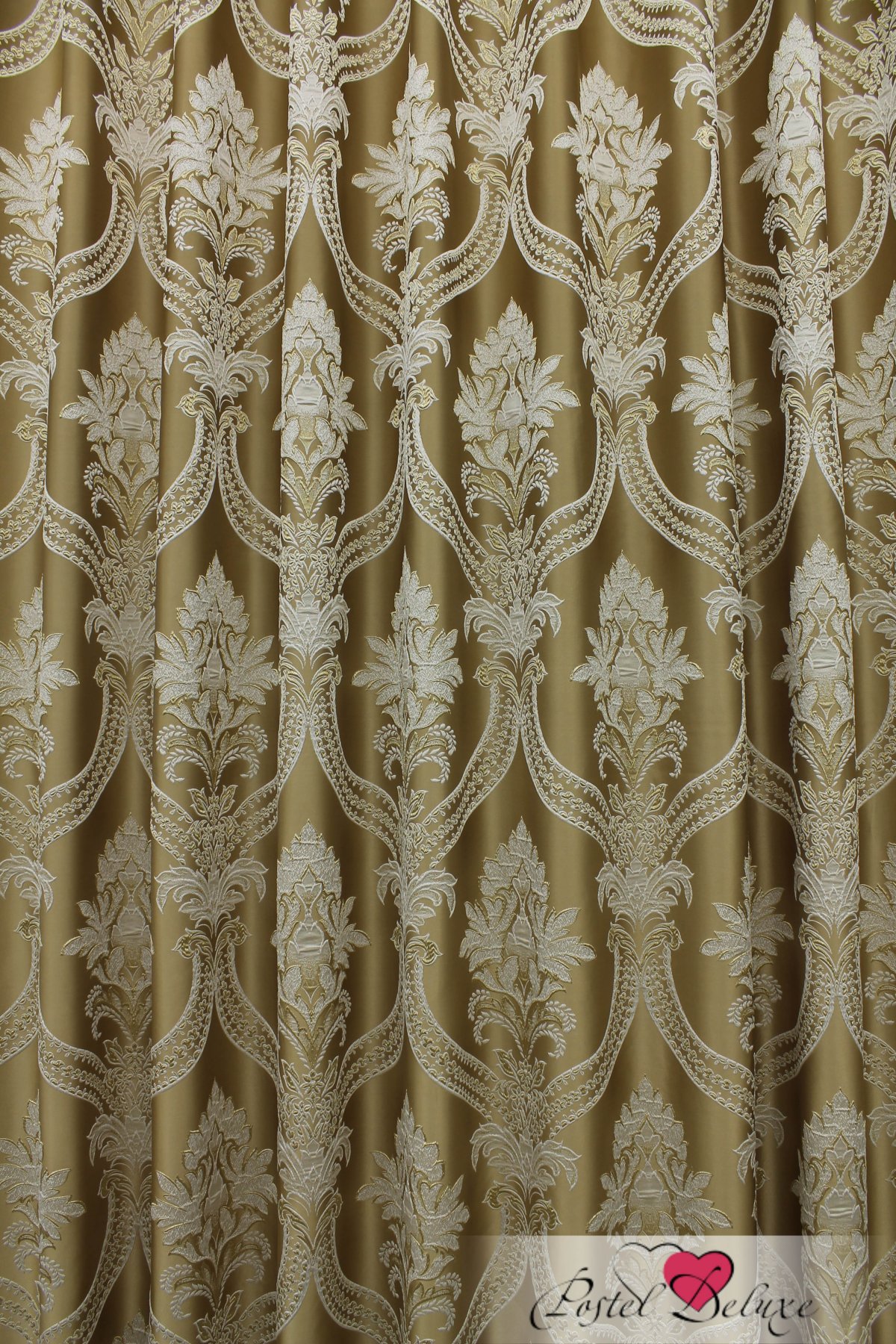 Жаккард золотой ткань