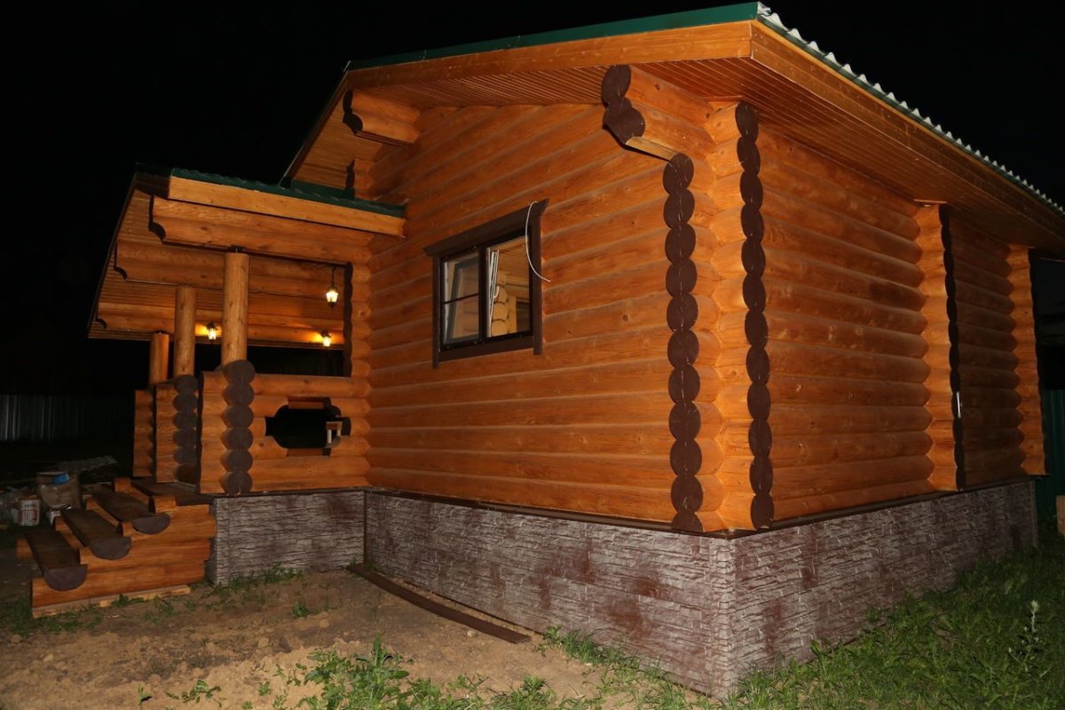 Баня снаружи