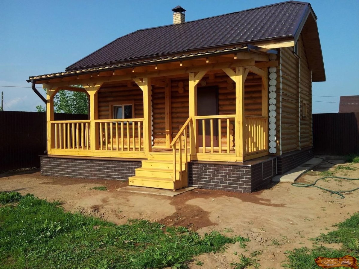 Внешняя отделка бани