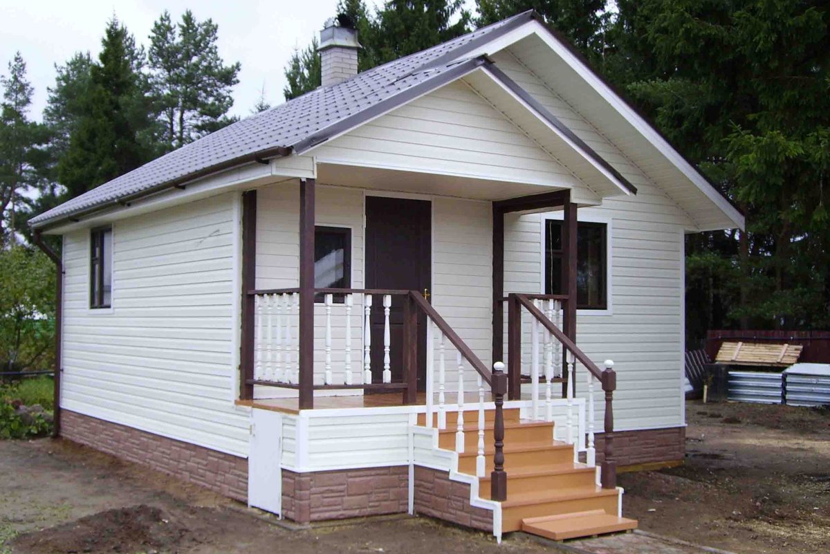 Отделка бани снаружи