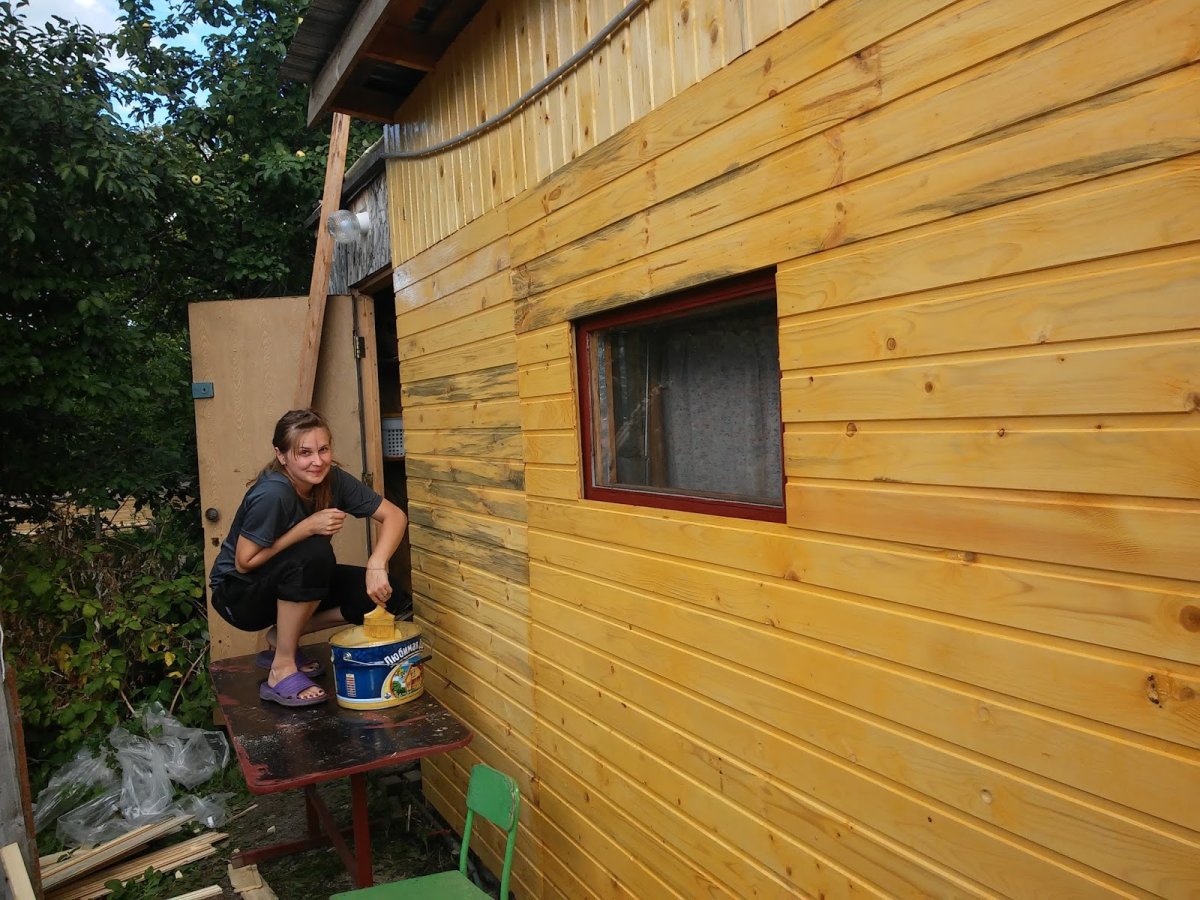 Обшивка бани блок хаусом