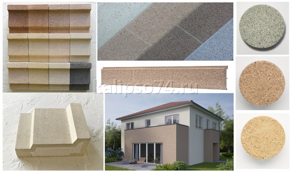 Мраморная крошка отделка домов