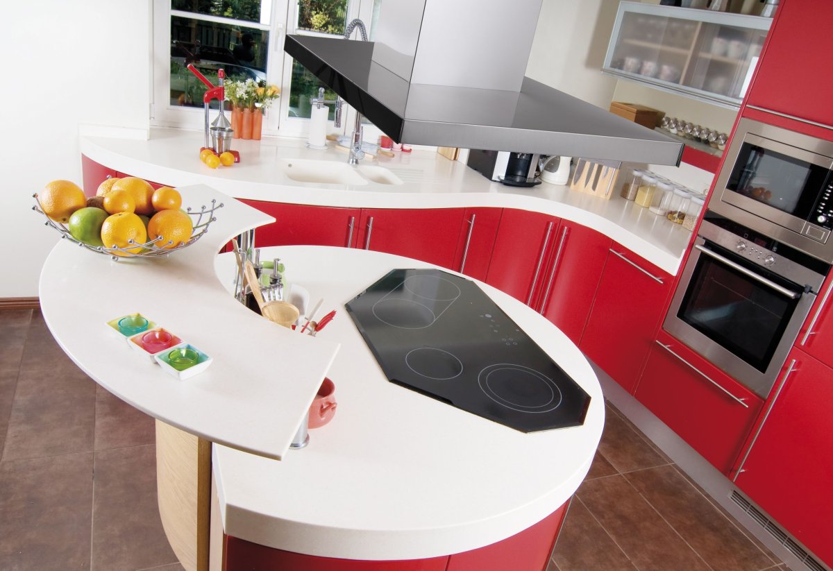 Кухонный гарнитур с внешним углом