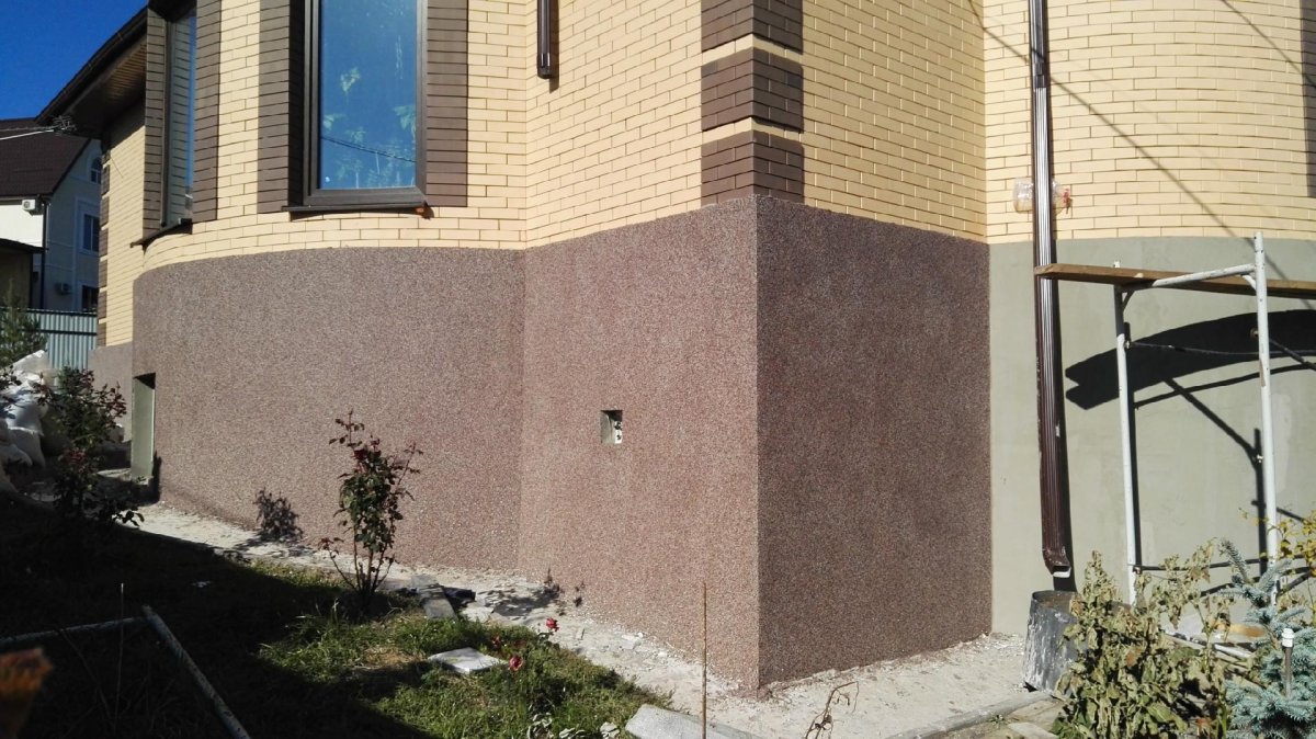 Красивая штукатурка фасада