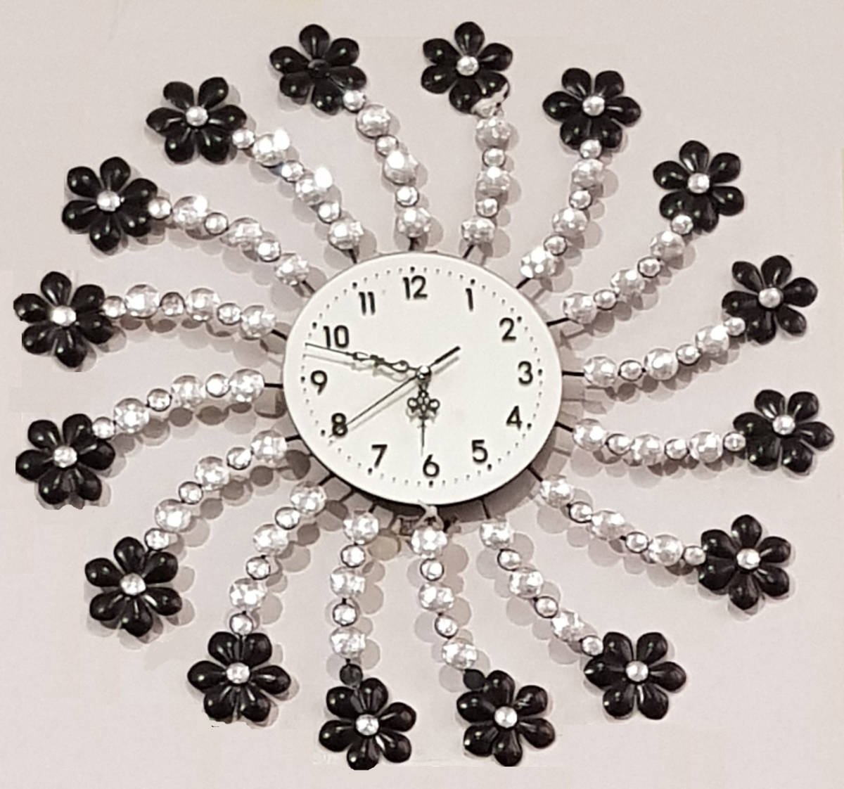 Часы настенные с камнями Сваровски