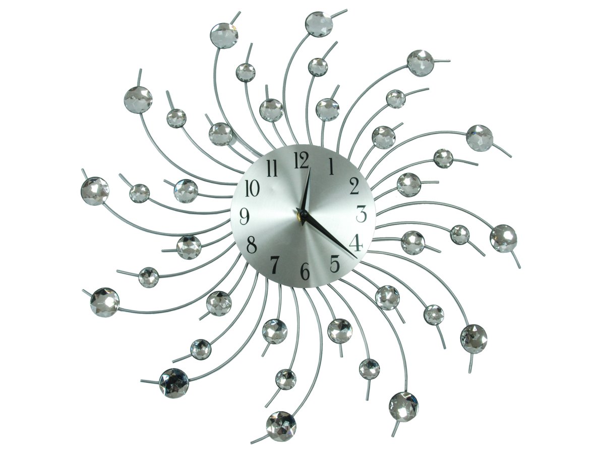 Часы настенные со стразами