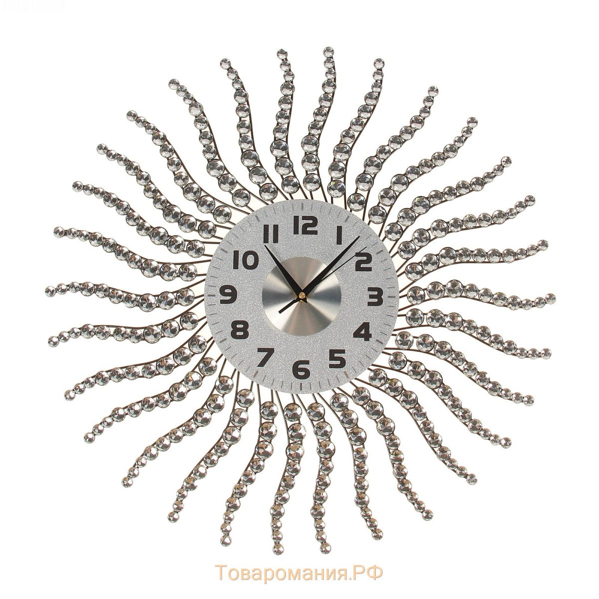 Часы настенные с камнями Сваровски