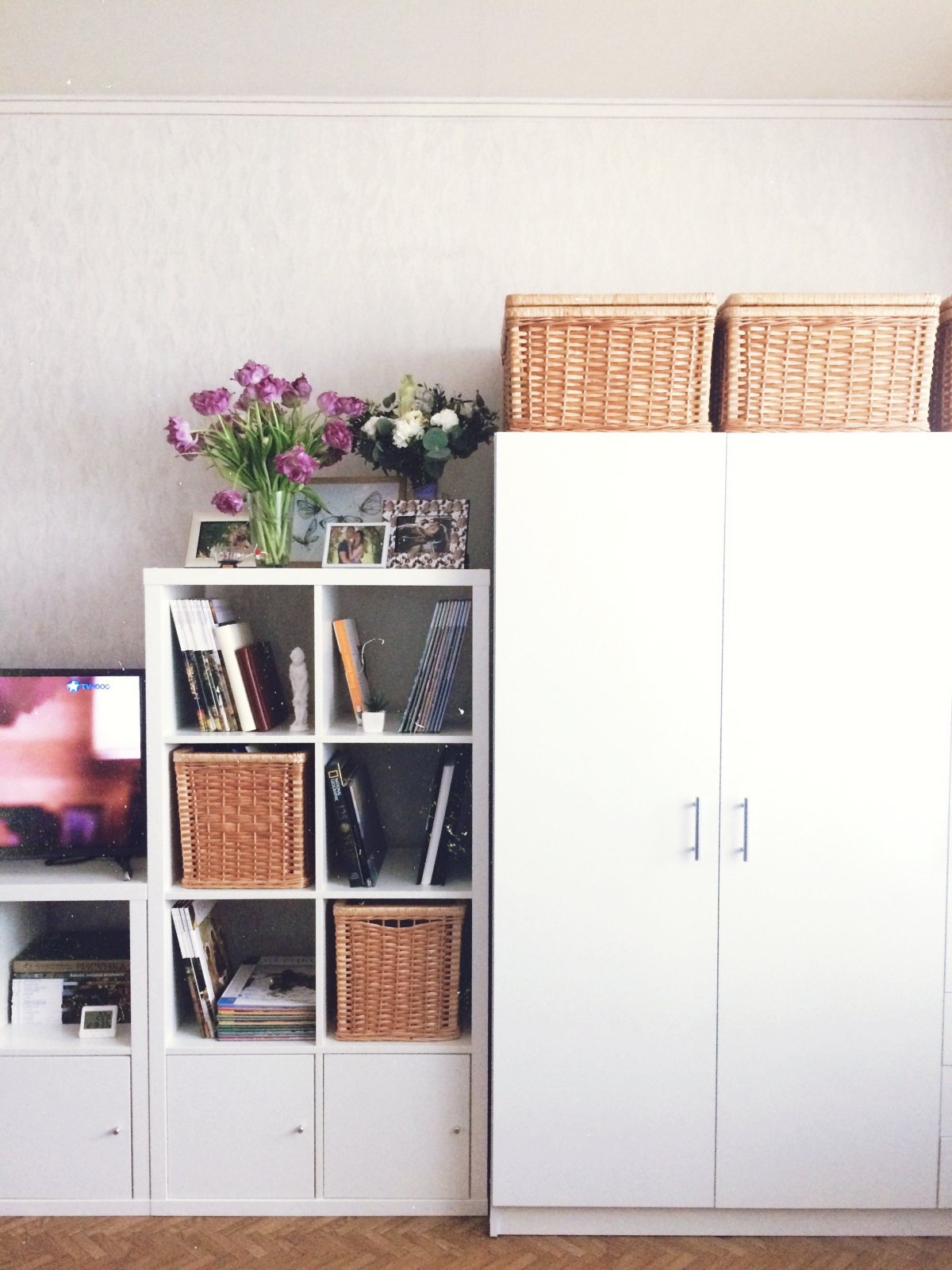 Икеа стеллаж сине зеленый