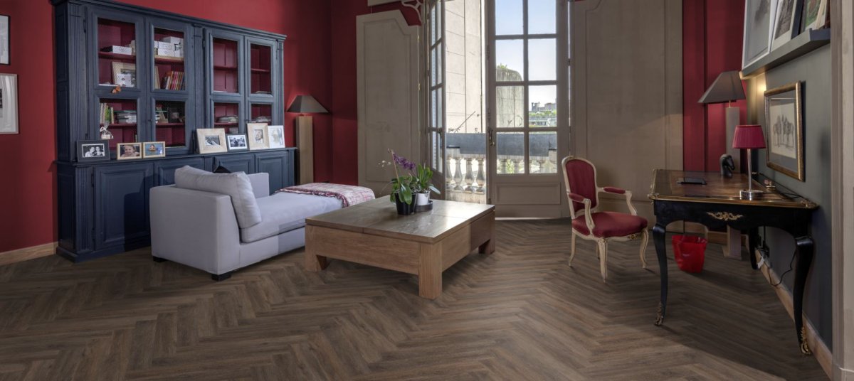 Kahrs Herringbone Oak ab White Calm