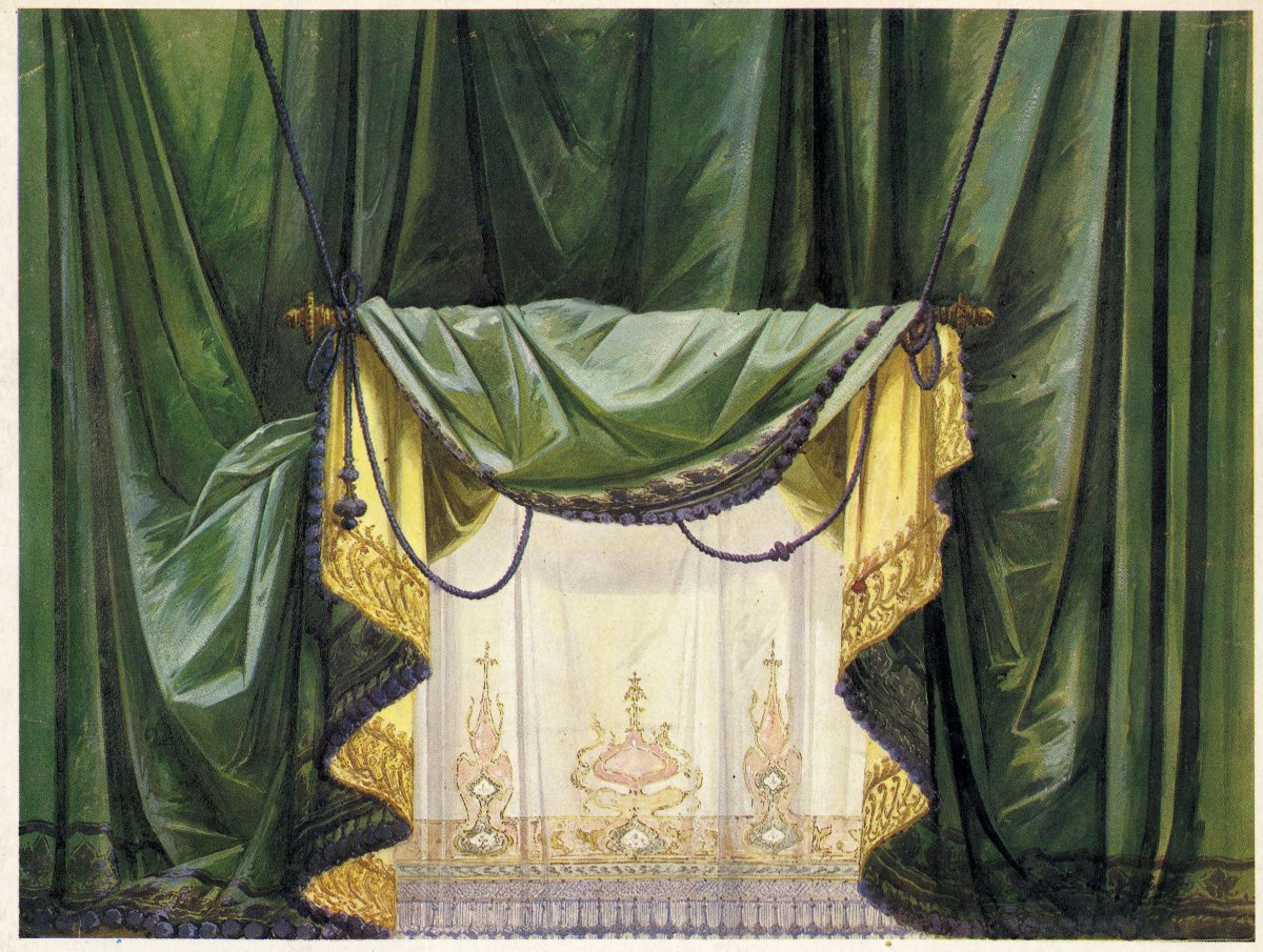 Занавеси на окна Барокко 17 век Франция