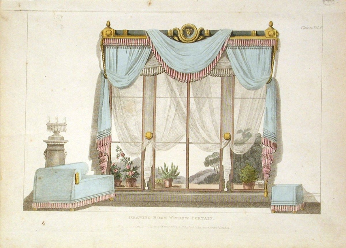 Шторы в древности