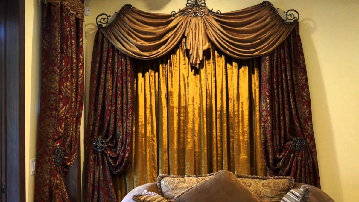 Винтажные шторы в интерьере