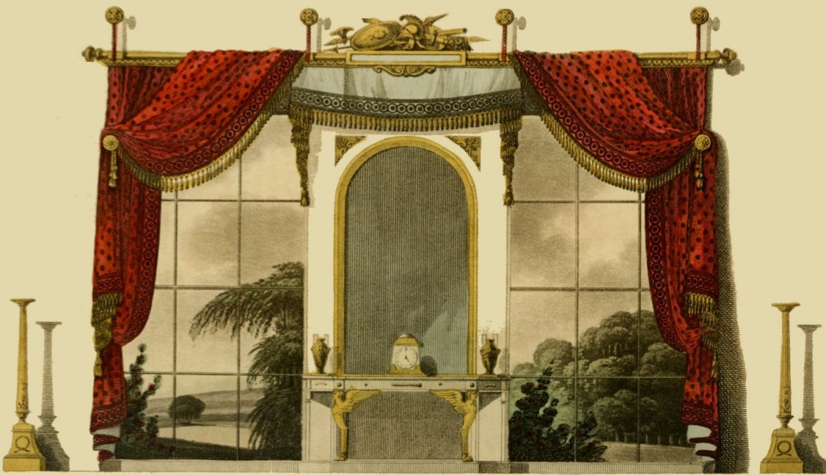 Ткани шторы Ампир 19 век Франция