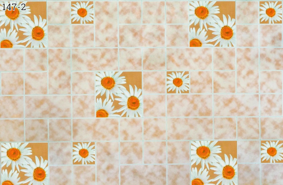 Клеенка столовая нетканая основа с ПВХ 1,35х25м 160/15