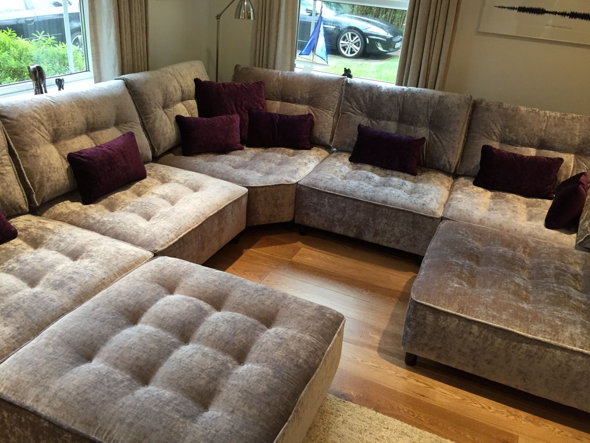 Угловой диван реклайнер