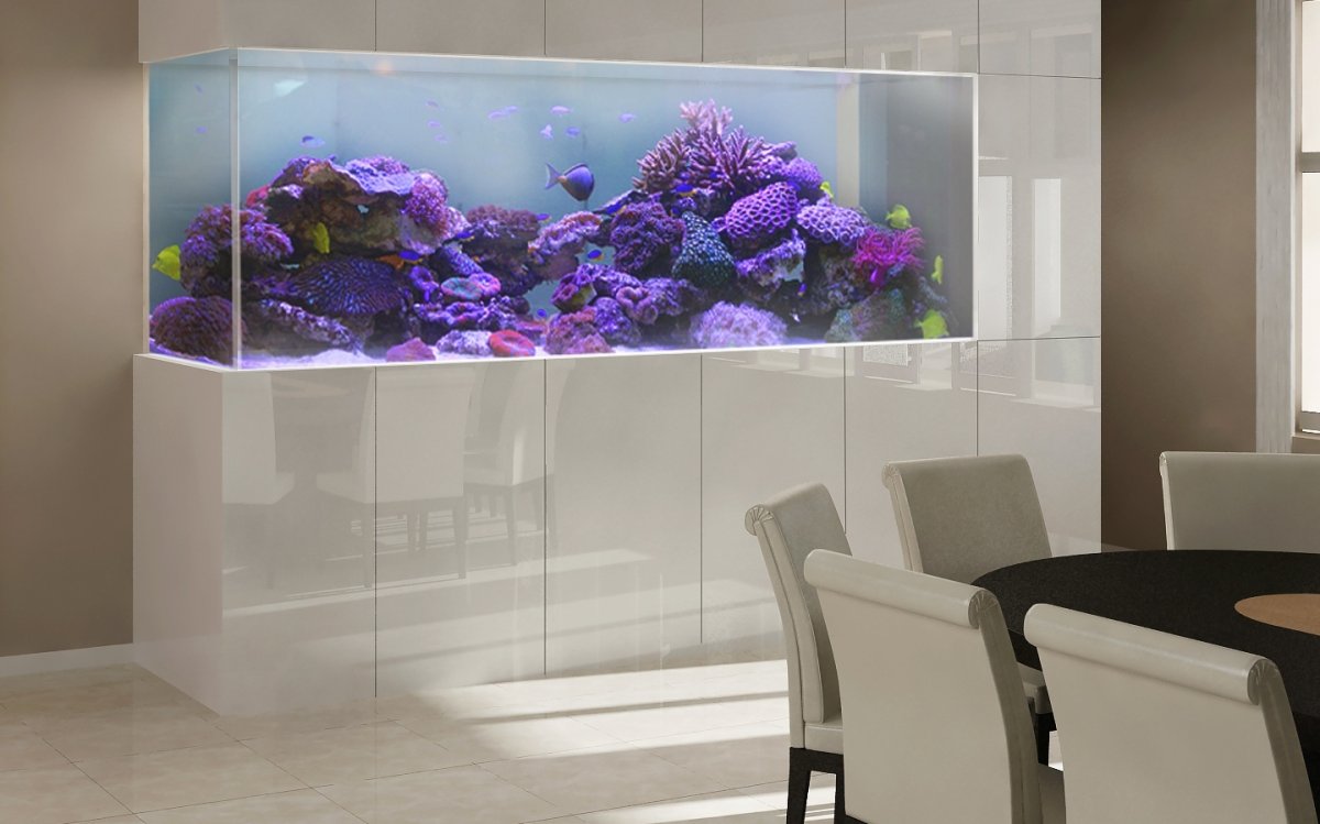 Аквариум встроенный в шкаф
