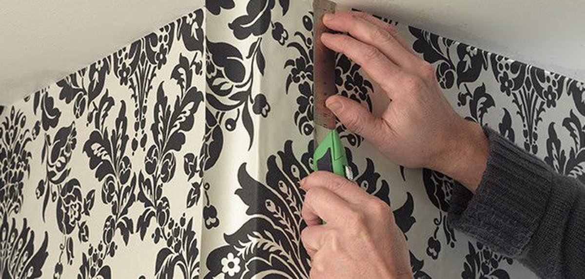 Комбинированные обои в интерьере