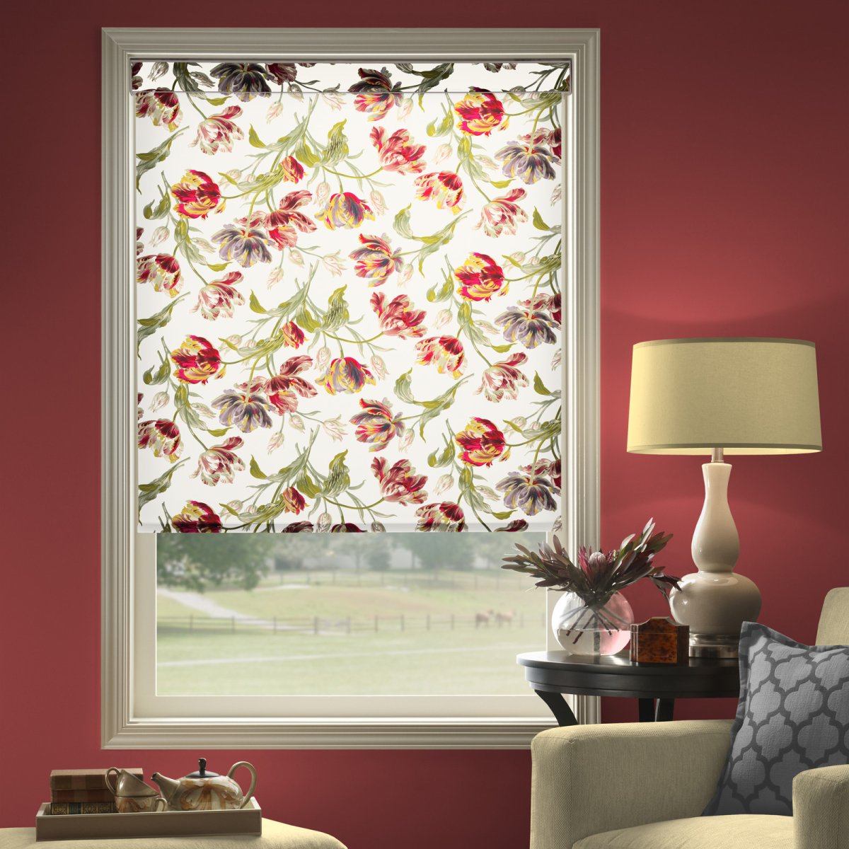 Ткань вместо жалюзи