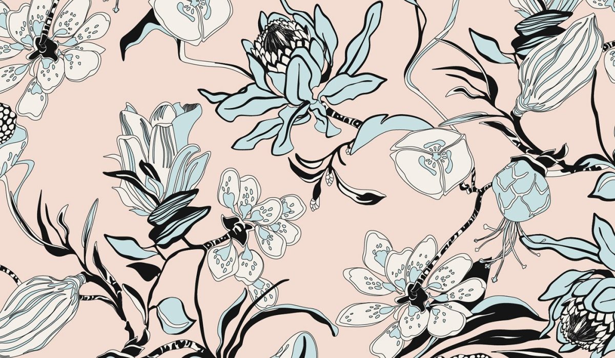 Яркие рулонные шторы в интерьере