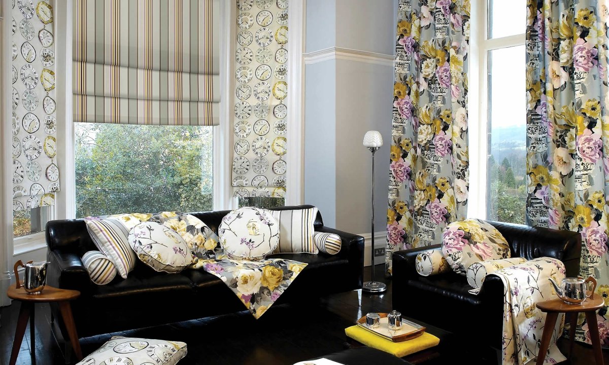 Шторы с ярким принтом