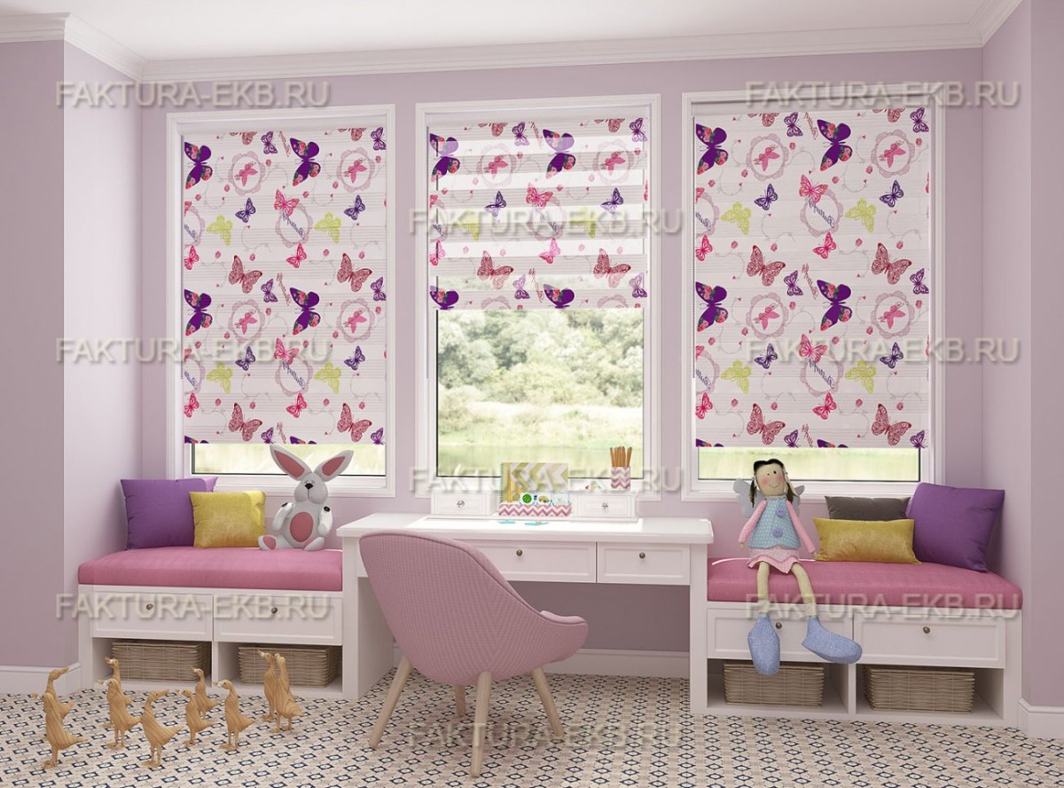 Жалюзи тканевые с рисунком