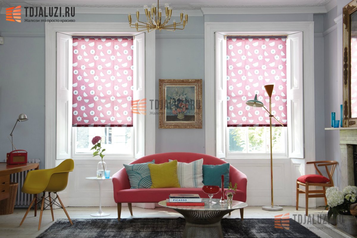 Шторы в мелкий цветочек