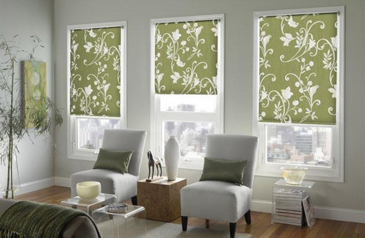 Шторы с крупными цветами