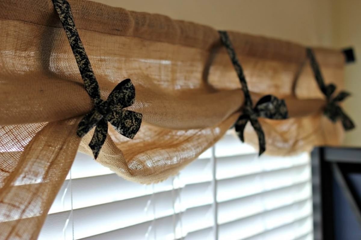 Шторы из Мешковины