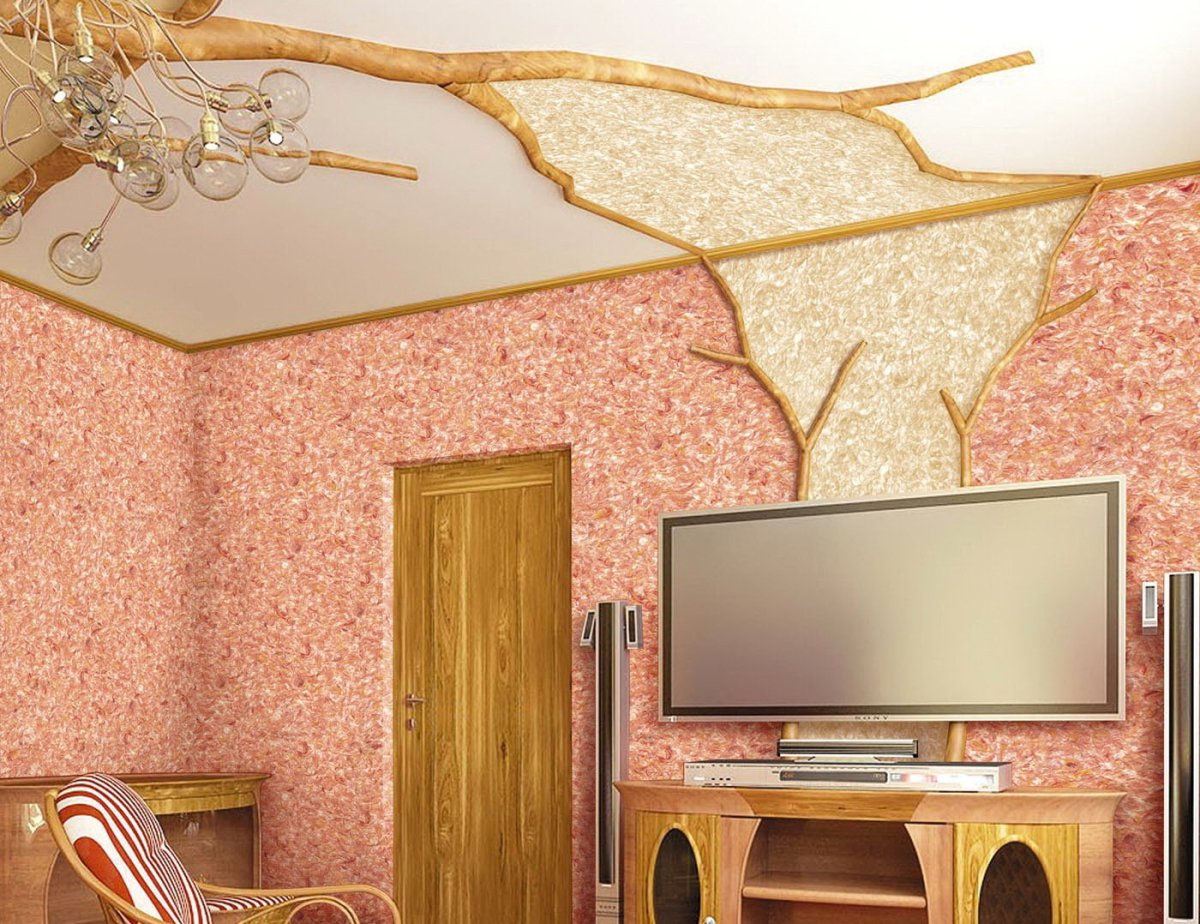 Лак для жидких обоев