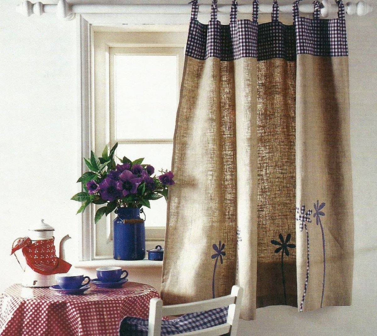 Шторы из Мешковины