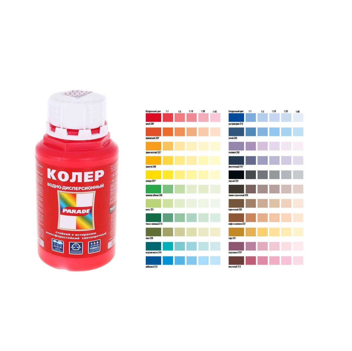 Колер Parade №237 кофе с молоком 0,25 л