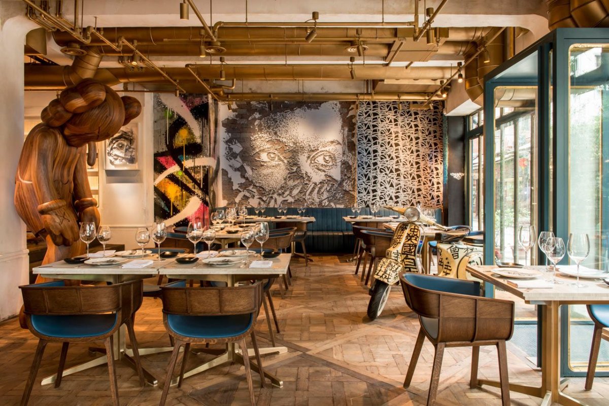 Необычный интерьер кафе