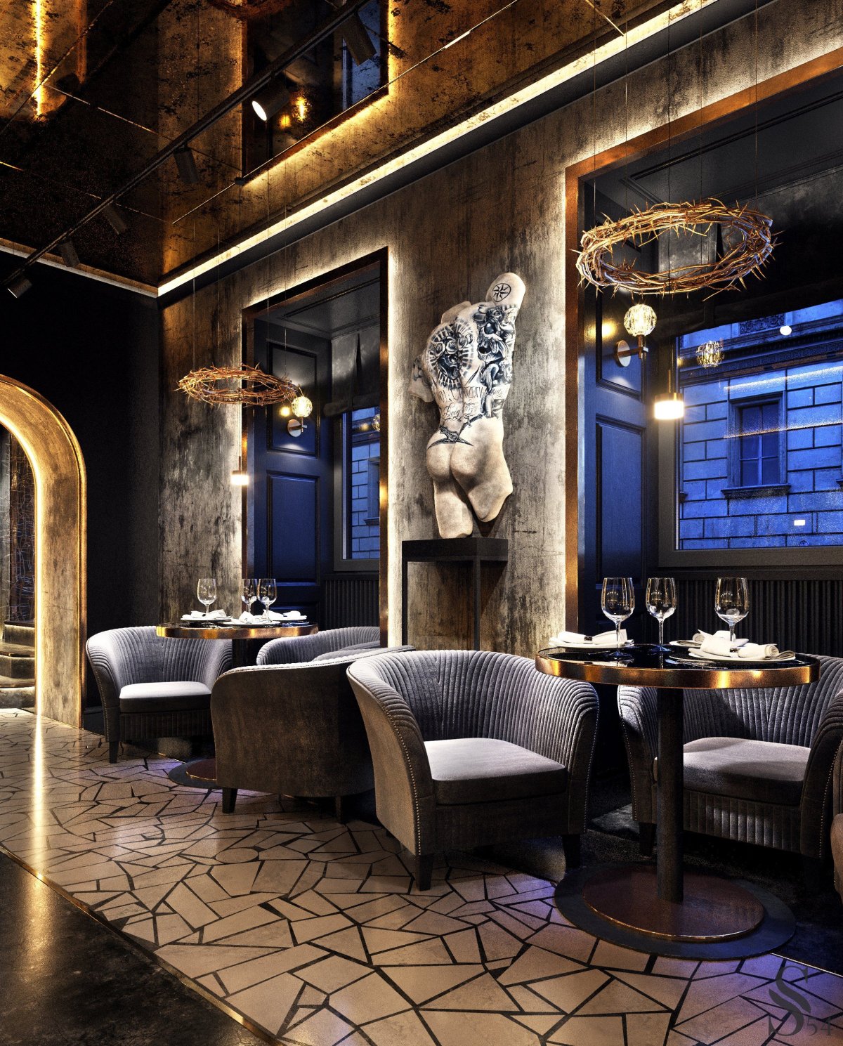 Необычный интерьер