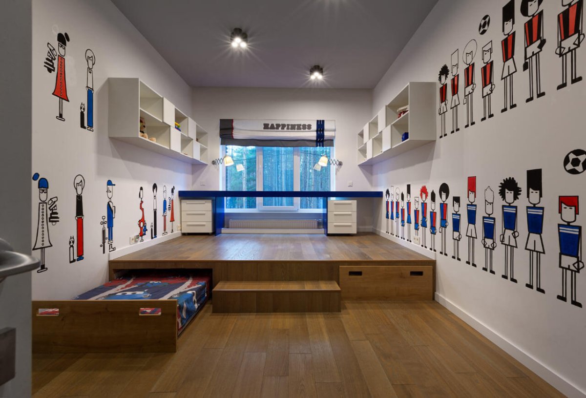 Потолок в подростковой комнате