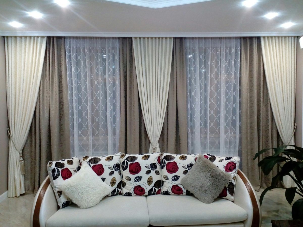 Двухцветные шторы Versace gr004