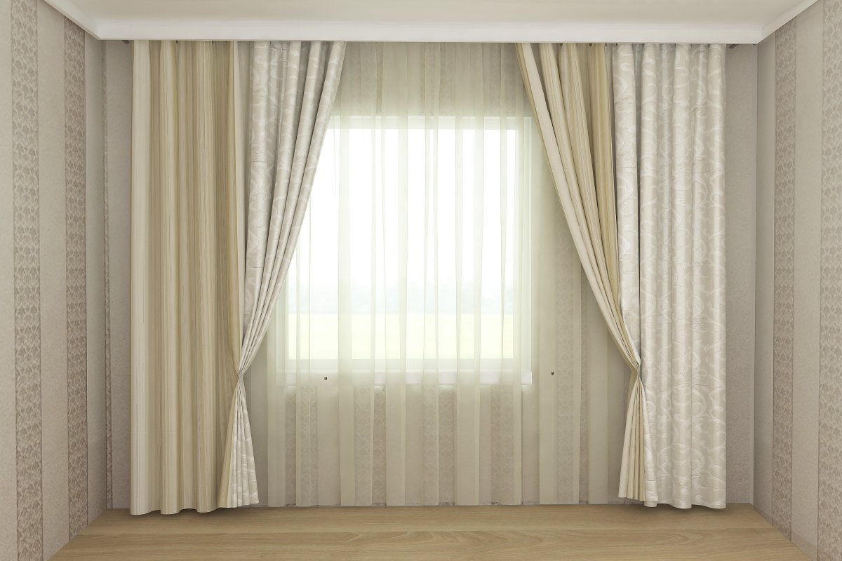 Стильные шторы в зал