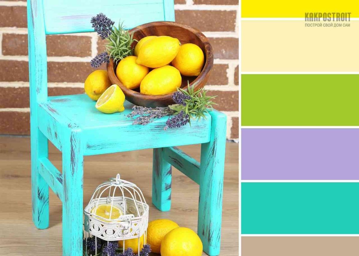 Сочетание бирюзового и розового в интерьере