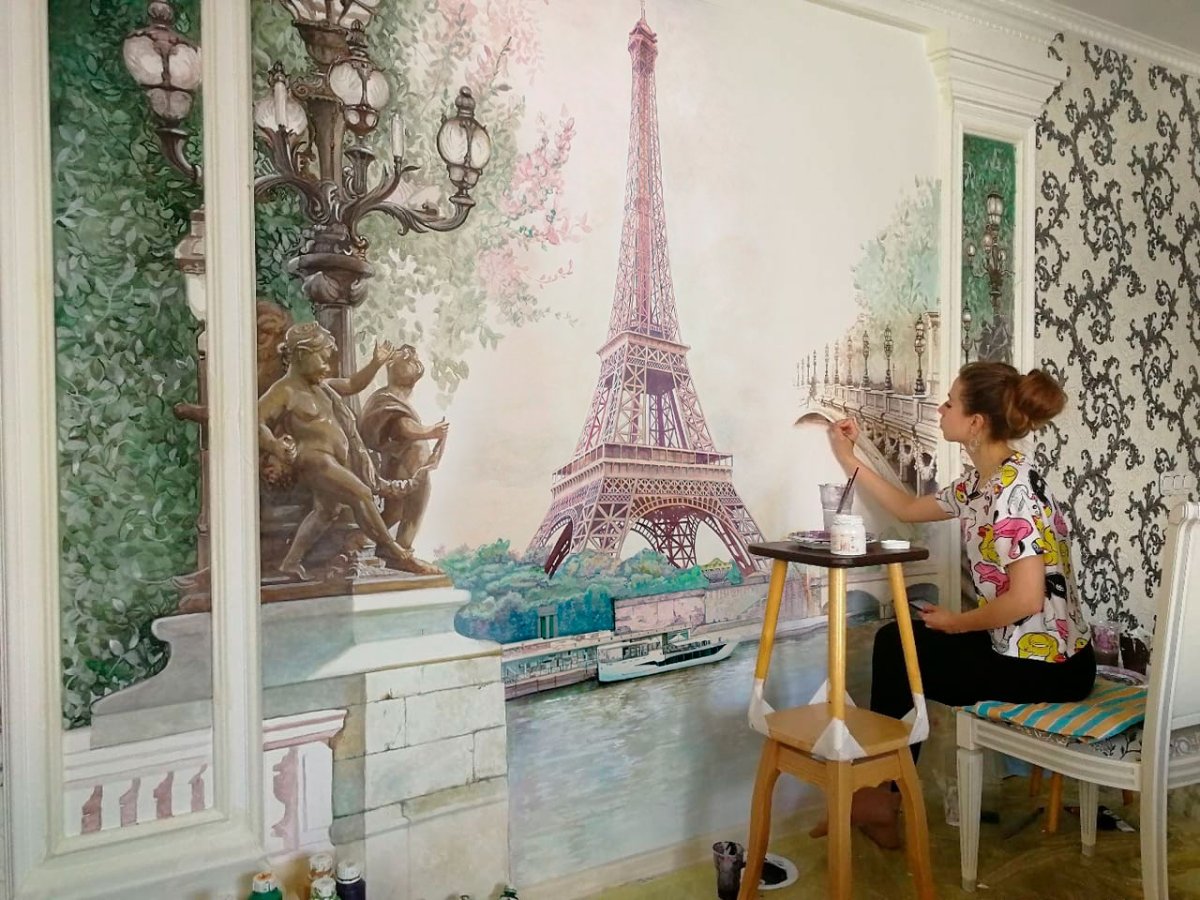 Креативная роспись стен